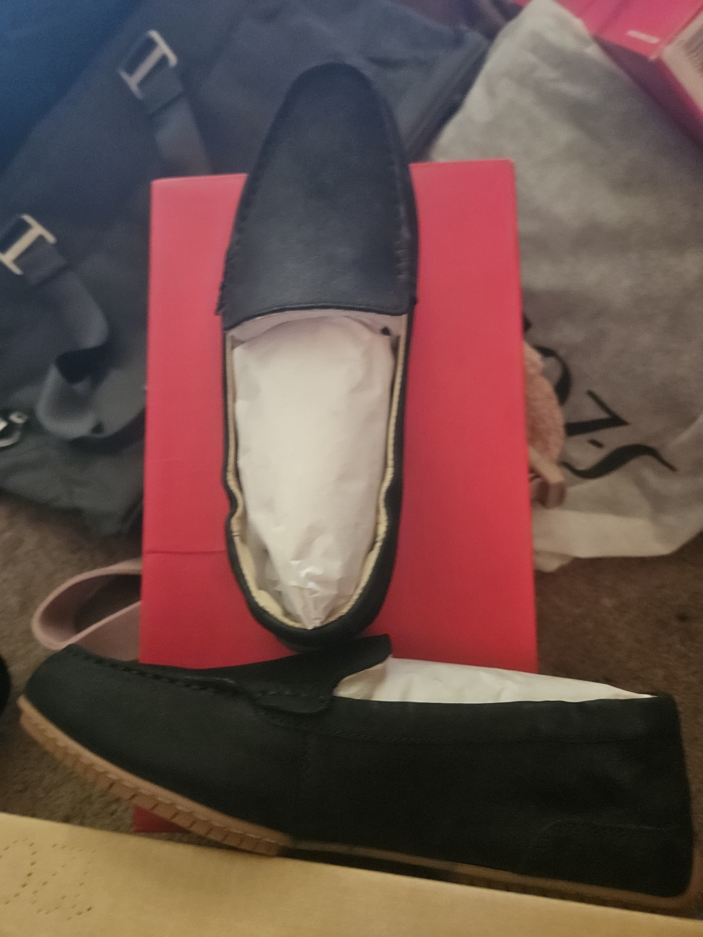 Hush Puppies Black Women's Slip-On Loafers